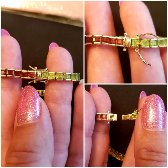 jcpenney Jewelry New 8k Gold Gemstone Bracelet Poshmark